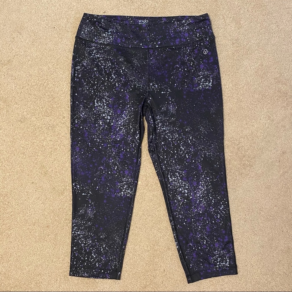 Vogo Athletica Paint Splatter Capri Leggings